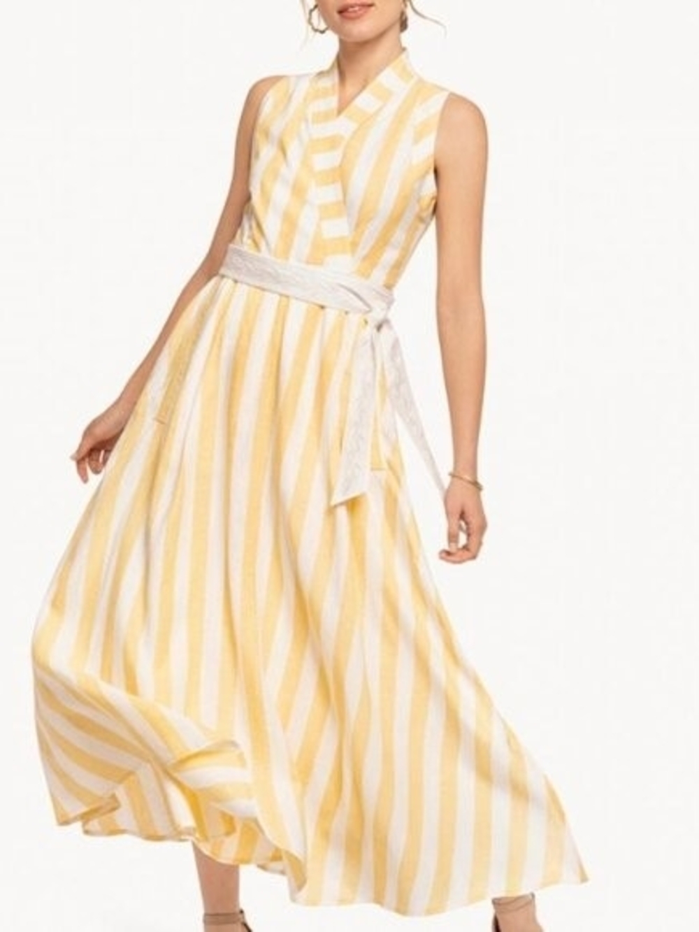 Spartina 449 Garden Wrap Dress, Linen Blend